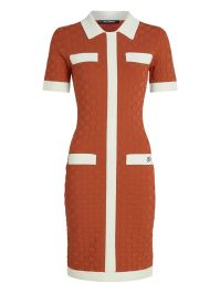 Karl lagerfeld tweekleurige mini-jurk - oranje
