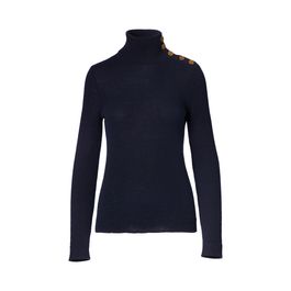 Kasjmier turtleneck met knopen