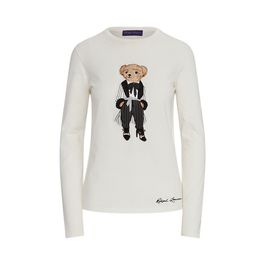Katoenen longsleeve met polo bear