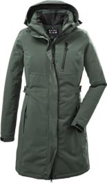 Killtec kow 165 parka w | groen/grijs - 42