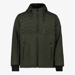 Kjelvik gewatteerde heren softshell jas groen - maat 3xl