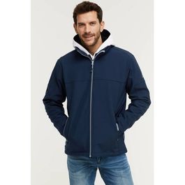 Kjelvik softshell jack odense donkerblauw
