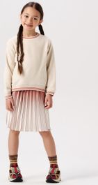 Kledingset - kledingset - 2delig - rok alamo chutney en trui alloway - sandshell - maat 122