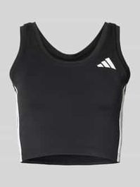 Korte top met logoprint