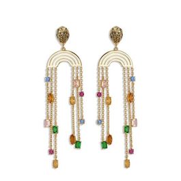 Kurt geiger oorbellen rainbow scatter goudkleurig