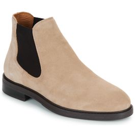 Beige Laarzen selected slhblake suede chelsea boot