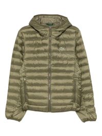 Lacoste gewatteerd jack met capuchon - groen
