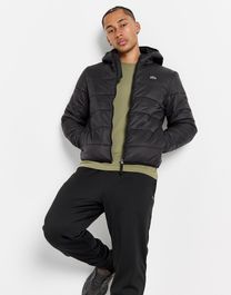 Lacoste padded jacket heren - zwart- heren, zwart