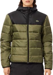 Lacoste waterrepellent hooded puffer jas heren - maat 52