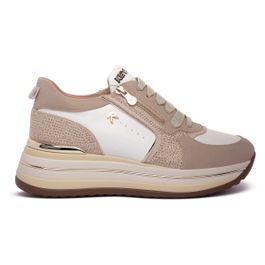 Lage sneakers keys bianco vincent