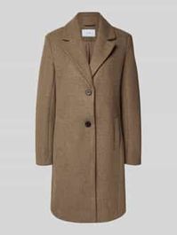 Lange jas met reverskraag, model 'claudia' - Beige