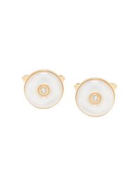 Lanvin manchetknopen met kristallen detail - goud
