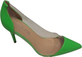 Lauramode-pumps-green-lakleer-hak 8cm-size 39 - Groen