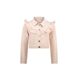 Beige Le chic zomer spijkerjas meisjes ruffel alysum