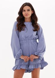 Lichtblauwe na-kd jumpsuit long sleeve frilled playsuit