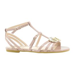 Liu Jo Torchon Platte Raffia Sandalen Roze Dames Liu Jo Torchon Platte Raffia Sandalen Roze Dames