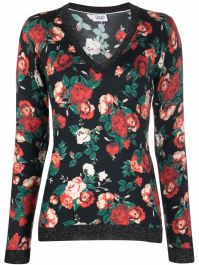 Liu jo trui met bloemenprint - zwart