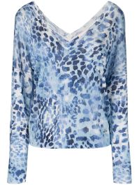 Liu jo trui met dierenprint - blauw