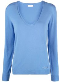 Liu jo trui met logo van stras - blauw