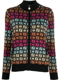 Liu jo trui met monogram patroon - zwart