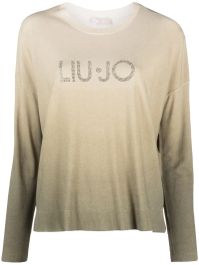 Liu jo trui verfraaid met stras - beige