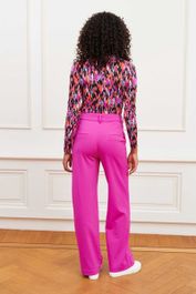 Lofty manner straight regular waist pantalon paars