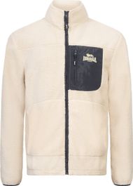Lonsdale lartington herren sherpa jacke normale passform ecru/navy-xl