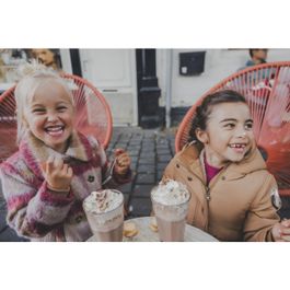 Looxs revolution jas ruit mantelstof voor meisjes in de kleur - Beige