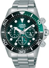 Lorus analoog horloge 'klassisch' smaragd / zilver