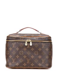 Louis vuitton pre-owned 2020 nice bb case toilettas met monogram - bruin