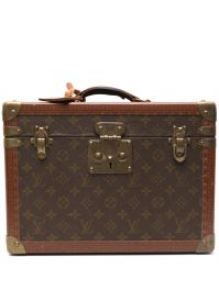 Louis vuitton pre-owned boîte pharmacie make-up tas - bruin
