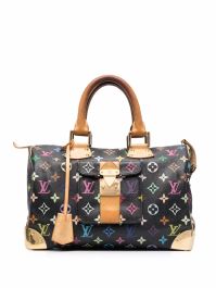 Louis vuitton pre-owned x takashi murakami 2006 speedy handtas - zwart