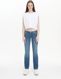 Ltb jeans valerie dames bootcut jean - donkerblauw - mandy wash - Blauw