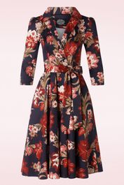 Lydia swing jurk in blauw