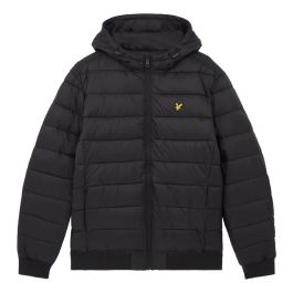 Lyle & scott, heren, jassen, zwart, maat: 2xl leer,