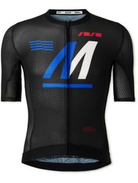 Maap - rival pro air slim-fit stretch recycled-mesh cycling jersey - men - black - xs