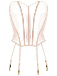 Maison close korset met porte-jarretelles - roze
