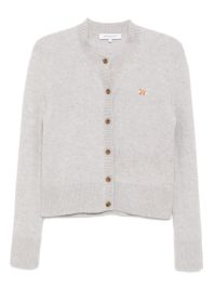 Maison kitsuné baby fox patch vest - grijs