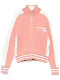 Maison kitsuné flash fox vest met rits - roze