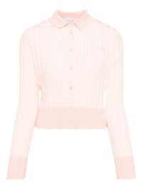 Maison kitsuné geribbeld geplooid vest - roze