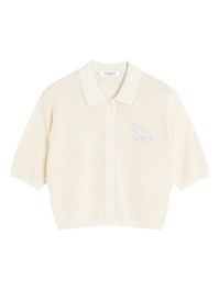 Maison kitsuné katoenen vest - beige