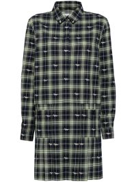 Maison kitsuné shrunken blousejurk - groen