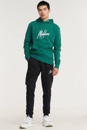 Malelions hoodie met logo dark green