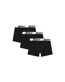 Zwarte Malelions men boxer 3-pack - black/black