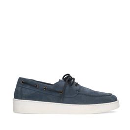 Manfield suède bootschoenen blauw