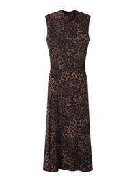 Mango jurk 'carole'  donkerbruin / zwart