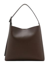 Mango schoudertas donkerbruin