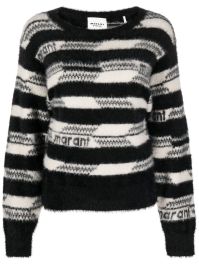 Marant Étoile intarsia trui - zwart