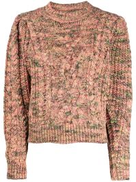 Marant Étoile kabelgebreide trui - roze
