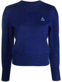 Marant Étoile trui met geborduurd logo - blauw